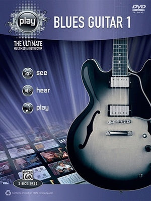 ALFREDS PLAY BLUES GUITAR 1 BK/DVD