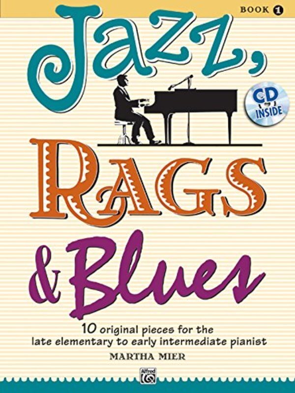 JAZZ RAGS & BLUES BK 1 BK/CD