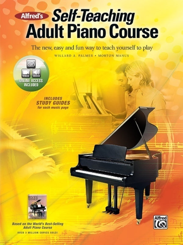 ALFREDS SELF TEACHING ADULT PIANO COURSE BK/OLM