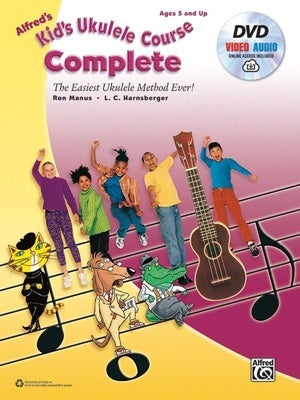 ALFREDS KIDS UKULELE COURSE COMPLETE BK/DVD/OLM