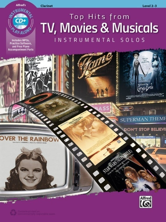 TOP HITS FROM TV MOVIES & MUSICALS CLARINET BK/OLA