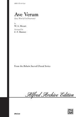 AVE VERUM (JESU WORD OF GOD INCARNATE) SATB/ORGAN