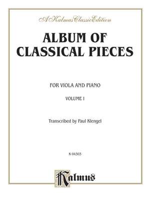 ALBUM OF CLASSICAL PIECES VOL 1 FOR VIOLA/PIANO