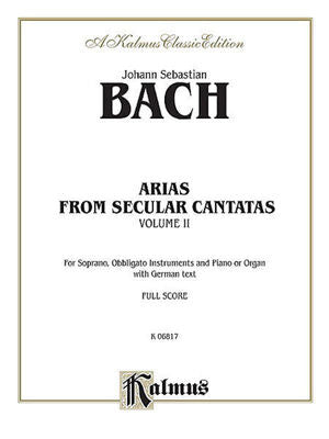 ARIAS FROM SECULAR CANTATAS BK 2 SOPRANO