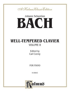 BACH - THE WELL-TEMPERED CLAVIER VOL 2 ED CZERNY