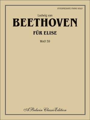 BEETHOVEN - FUR ELISE WOO 59 INTERMEDIATE PIANO SOLO