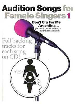 AUDITION SONGS FOR FEMALE SINGERS 1 BK/CD