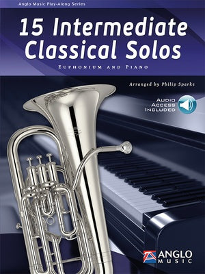 15 INTERMEDIATE CLASSICAL SOLOS EUPHONIUM/PIANO BK/OLA
