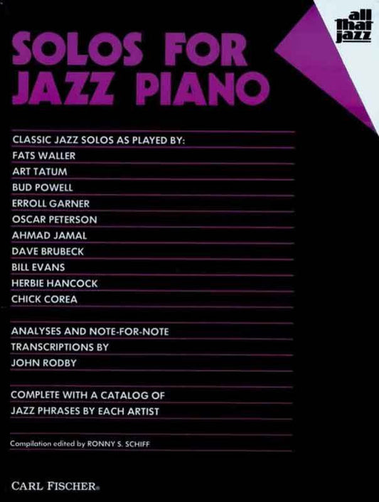 SOLOS FOR JAZZ PIANO