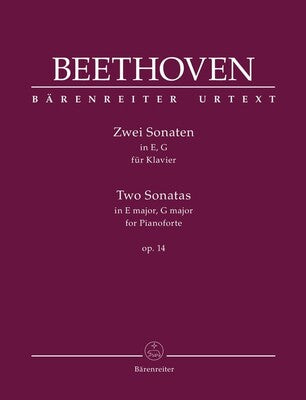 BEETHOVEN - 2 SONATAS E & G MAJOR OP 14