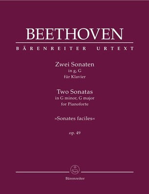 BEETHOVEN - 2 SONATAS PIANO G MIN G MAJ OP 49