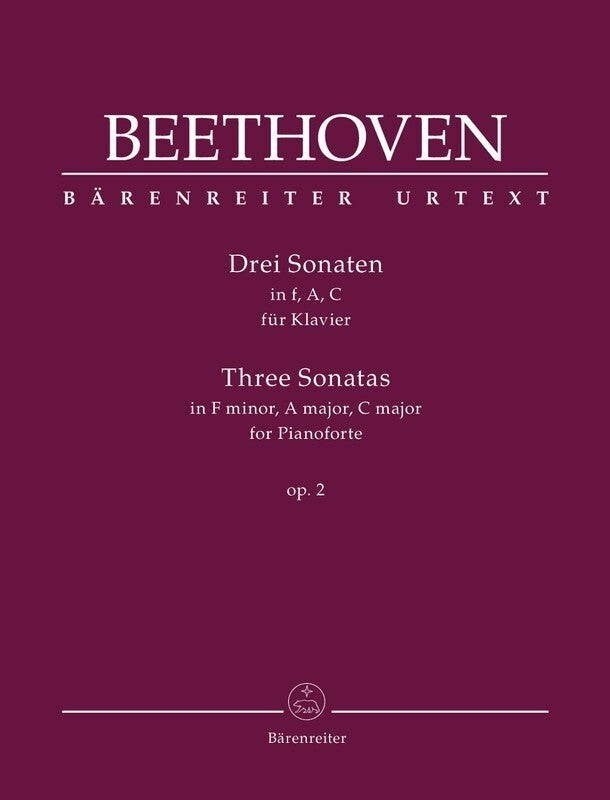 BEETHOVEN - 3 SONATAS OP 2 PIANO