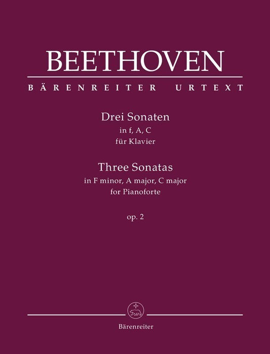 BEETHOVEN - 3 SONATAS OP 2 PIANO