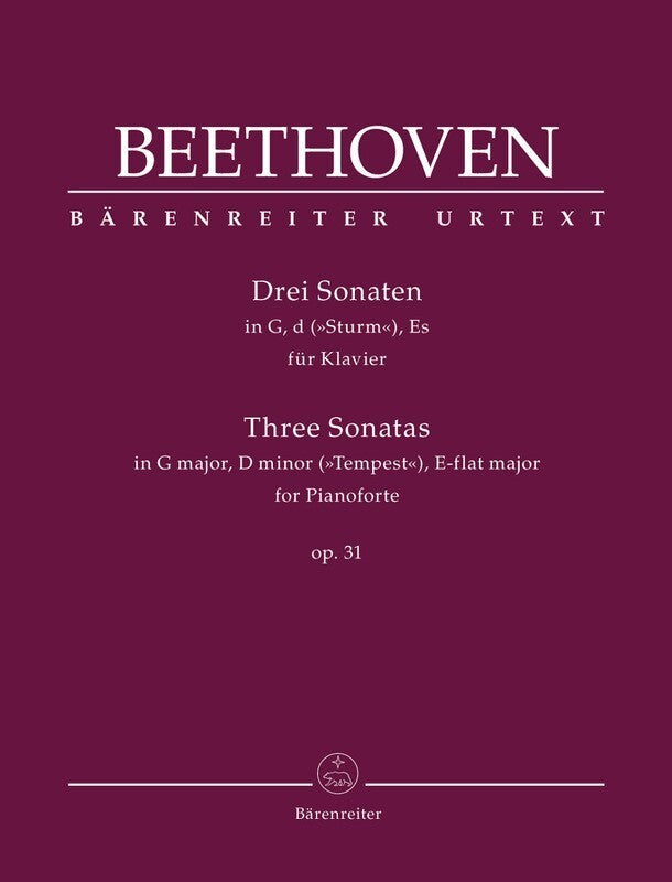 BEETHOVEN - 3 SONATAS FOR PIANO OP 31