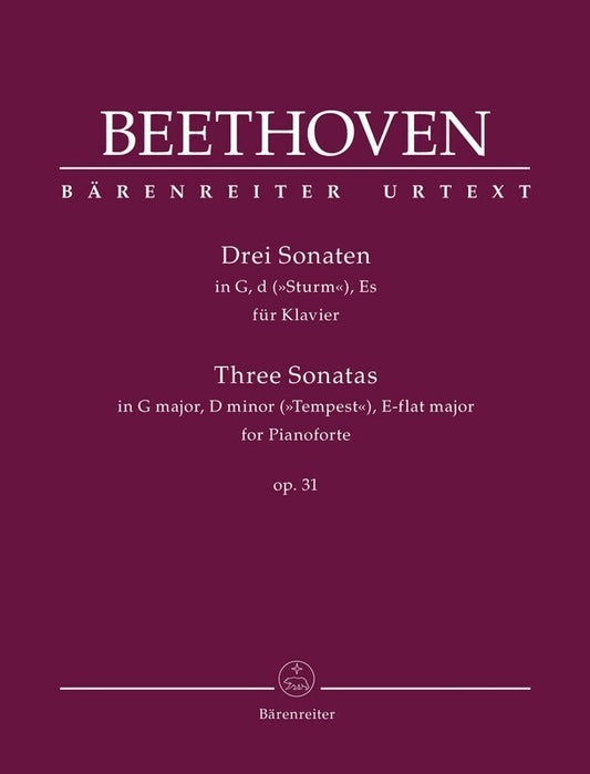 BEETHOVEN - 3 SONATAS FOR PIANO OP 31