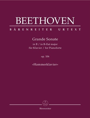 BEETHOVEN - GRANDE SONATA B FLAT MAJOR OP 106 PIANO