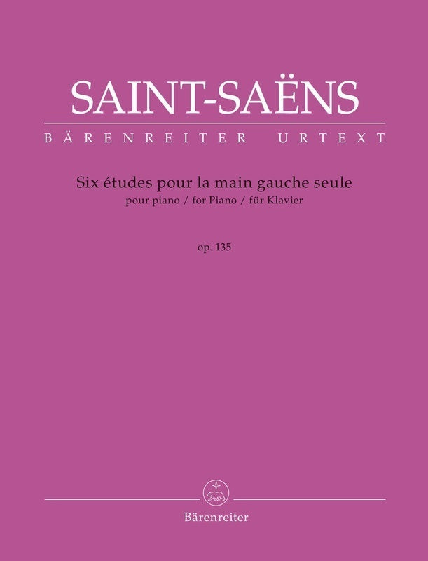 SAINT-SAENS - 6 ETUDES FOR THE LEFT HAND ALONE OP 135