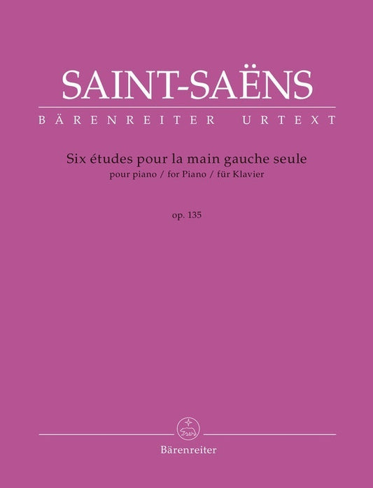 SAINT-SAENS - 6 ETUDES FOR THE LEFT HAND ALONE OP 135