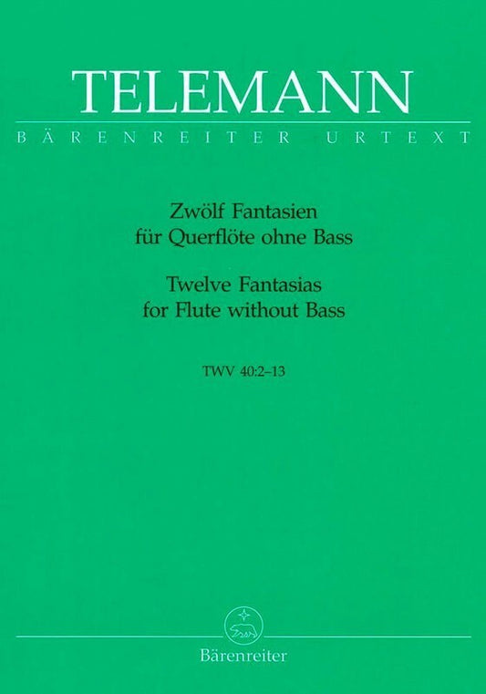 TELEMANN - 12 FANTASIES FOR FLUTE