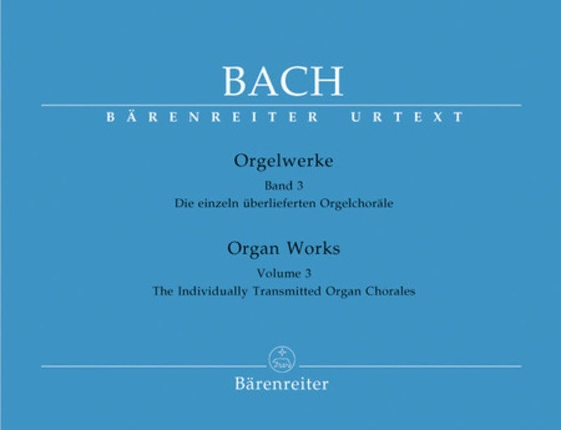 BACH - ORGAN WORKS VOL 3 URTEXT