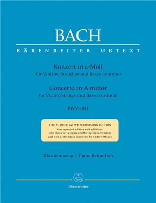 BACH - CONCERTO A MIN BWV 1041 VIOLIN/PIANO