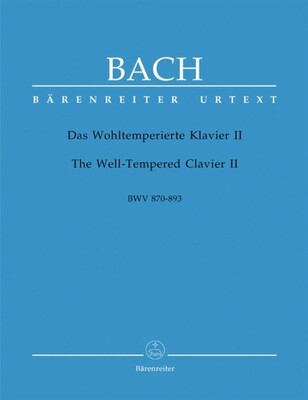 BACH - PRELUDES AND FUGUES BK 2 BWV 870-893 URTEXT