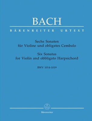 BACH - 6 SONATAS BWV 1014-1019 VIOLIN/PIANO OR HARPSICHORD