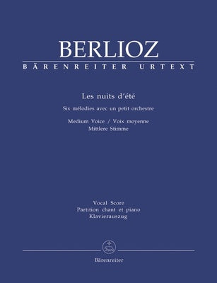 BERLIOZ - LES NUITS DETE OP 7 FOR MEDIUM VOICE/PIANO