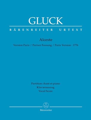 ALCESTE PARIS VERSION 1776 VOCAL SCORE