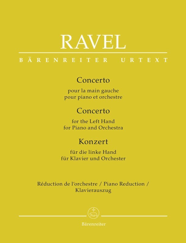 RAVEL - CONCERTO FOR LEFT HAND PIANO REDUCTION