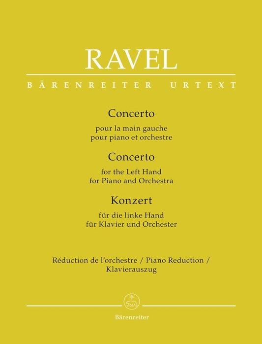 RAVEL - CONCERTO FOR LEFT HAND PIANO REDUCTION