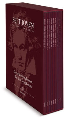 BEETHOVEN - THE NINE SYMPHONIES FULL SCORES IN A SLIP CASE