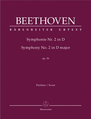 BEETHOVEN - SYMPHONY NO 2 D MAJOR OP 36 FULL SCORE