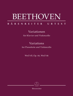 BEETHOVEN - VARIATIONS COMPLETE FOR CELLO/PIANO