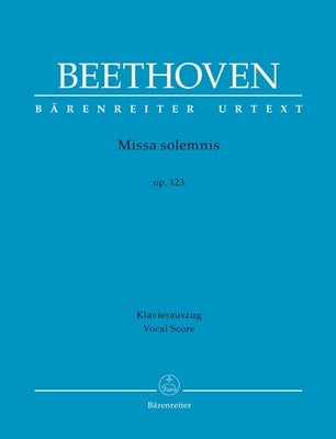 BEETHOVEN - MISSA SOLEMNIS OP 123 VOCAL SCORE