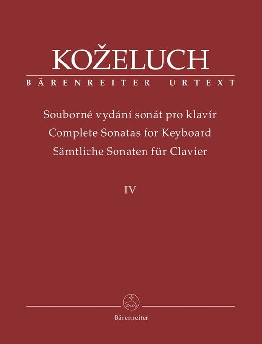 KOZELUCH - COMPLETE SONATAS VOL 4