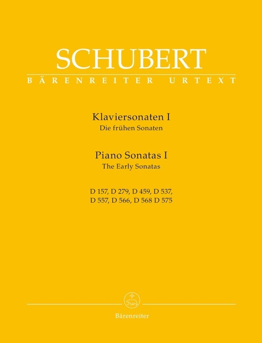 SCHUBERT - PIANO SONATAS VOL 1 EARLY SONATAS URTEXT