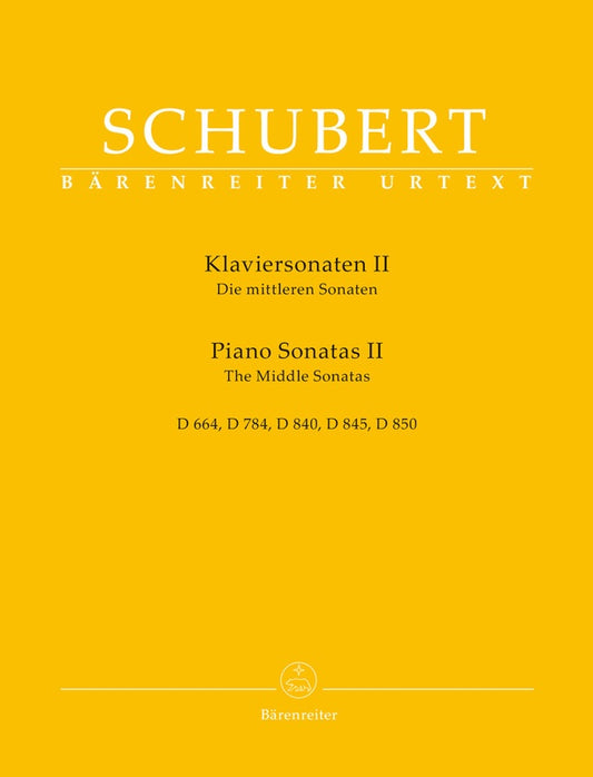 SCHUBERT - PIANO SONATAS VOL 2 THE MIDDLE SONATAS