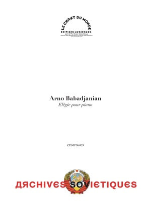 BABADJANIAN - ELEGIE FOR PIANO