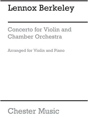 BERKELEY - CONCERTO OP 59 FOR VIOLIN/PIANO