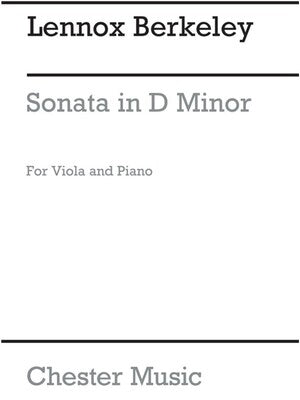 BERKELEY - SONATA D MINOR VIOLA/PIANO