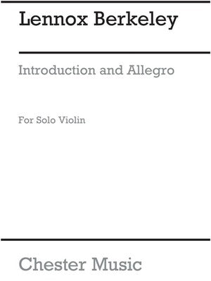 BERKELEY - INTRODUCTION & ALLEGRO OP 24 SOLO VIOLIN
