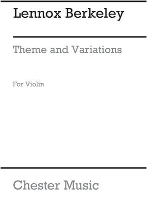 BERKELEY - THEME & VARIATIONS OP 33 NO 1 SOLO VIOLIN