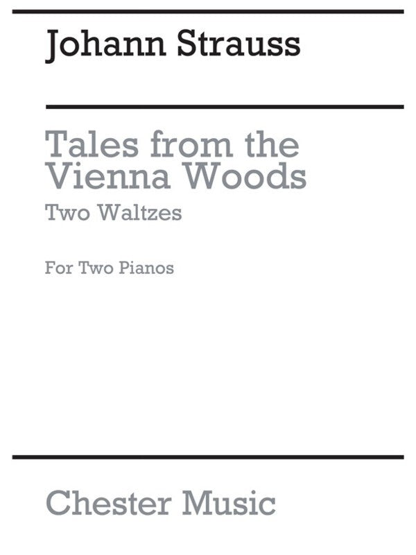 STRAUSS - 2 WALTZESFROM VIENNA WOODS FOR 2 PIANOS