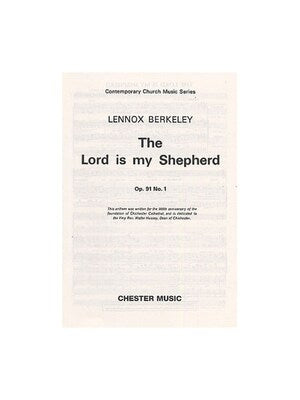 BERKELEY LORD IS MY SHEPHERD SATB