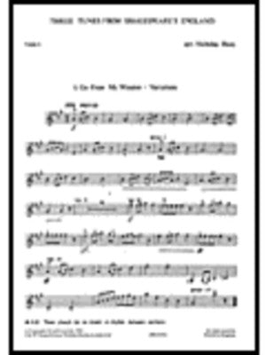 3 TUNES SHAKESPEARS ENGLAND STRING ORCH PARTS