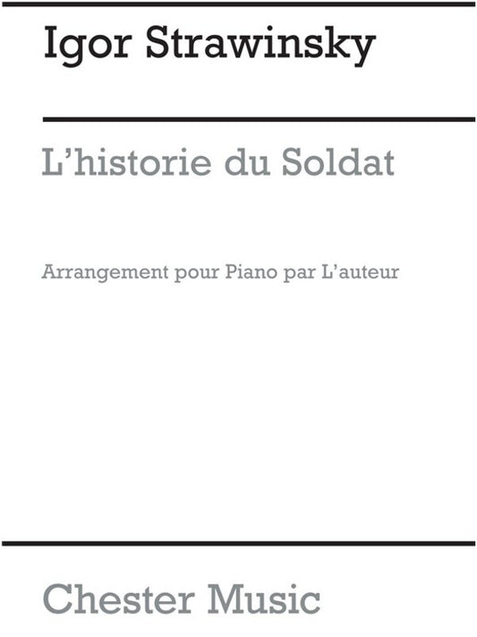 STRAVINSKY HISTORIE DU SOLDAT PIANO