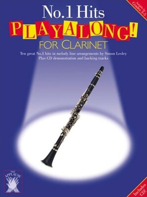 APPLAUSE PLAYALONG NO.1 HITS CLARINET BK/CD