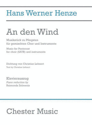 AN DEN WIND VOCAL SCORE