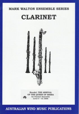 ARRIVAL OF THE QUEEN OF SHEBA 4 CLARINETS & BASS